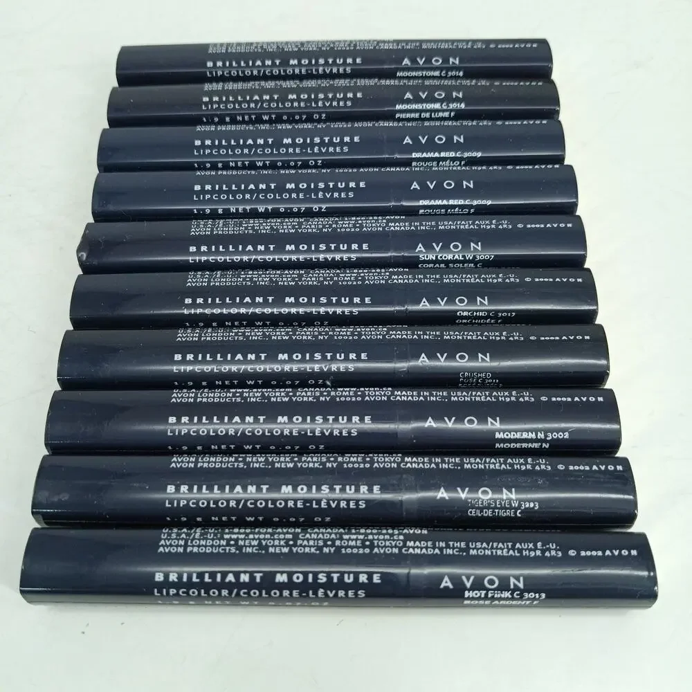 10X Random Avon Brilliant Moisture Lip Color VTG Discontinued NOS SEALED Lot 4
